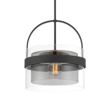 Minka-Lavery 1916-899 - Ravik 15.5" 1-Light  Convertible Pendant/Semi-Flush Mount