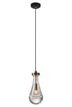  C88801-AB/BK - Loft Pendant Aged Brass/Black