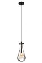  C88801-1BK - Loft Pendant Aged Brass/Black