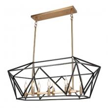  C1105-8AB/BK - Vita Chandelier Aged Brass/Black