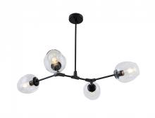  P2069-4BK - Ellen Chandelier Black