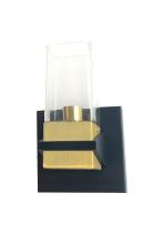  WS9323-1AB/BK - Wall Sconce Aged Brass/Black