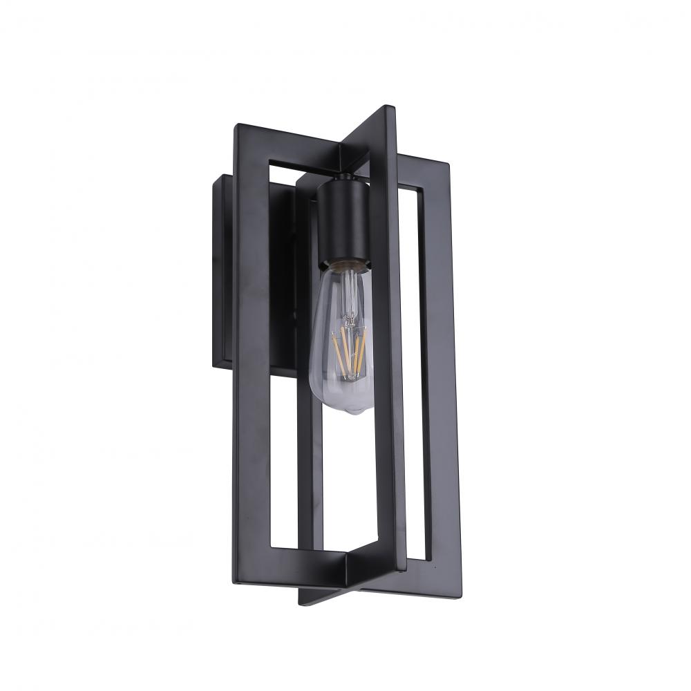 13" Outdoor Wall Lighting with 1X60W E26. Finish: Black Dimensions : H=11" W : 7.00"