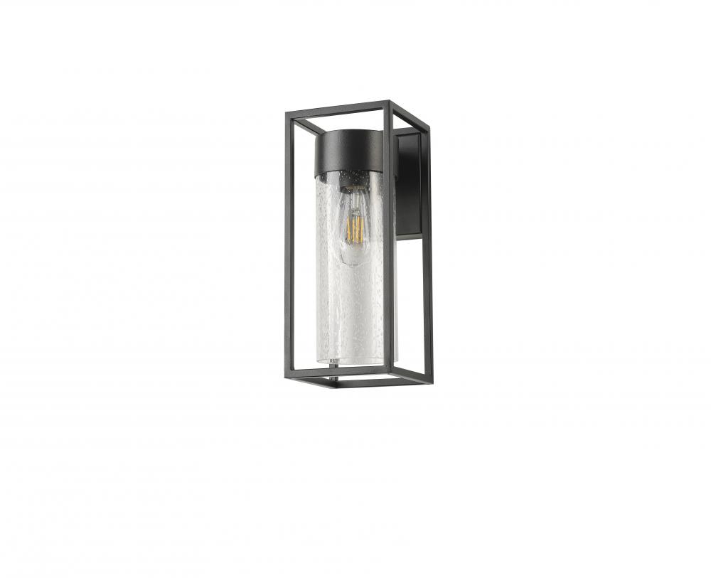 13" Aluminium + Iron Die cast 1x60w Wall Light With inner Seeded glass, Dimension W =5" E=6.