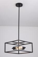  LIT5731BK+MC - 12" 2X60 W Pendant in Black finish with replaceable socket rings in Black, Chrome, & Gold finish