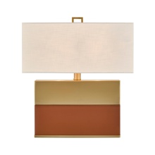 Savoy House Meridian CA 11-CD33-HBBR - Oliver 1-Light Table Lamp in Honey Brown and Brown