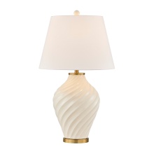 Savoy House Meridian CA 11-CD34-WH - Viola 1-Light Table Lamp in White