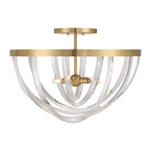 Savoy House Meridian CA 6-1777-4-322 - Jennings 4-Light Semi-Flush in Warm Brass
