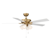 Savoy House Meridian CA M2035NBRV - 52" Ceiling Fan in Natural Brass