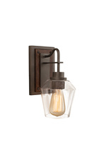 Kalco 508720BS - Allegheny 1 Light Wall Sconce