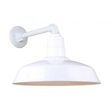  H-QSN15116-SA-93/QSNB-44-93 - 16" Gooseneck Light Warehouse Shade, QSNB-44 Arm