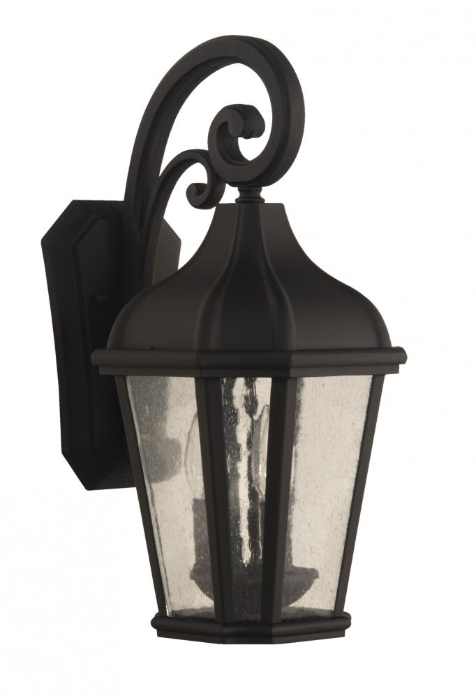 Briarwick 3 Light Large Outdoor Wall Lantern in Textured Black
