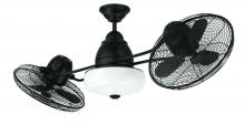  BW248FB6 - 48" Bellows II Indoor/Outdoor (Damp) in Flat Black w/ Flat Black Blades