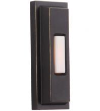 Craftmade PB5005-AZ - Surface Mount LED Lighted Push Button, Beveled Rectangle in Antique Bronze