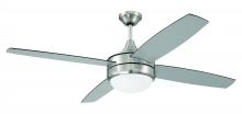  PHZ52BNK4-BNGW - 52" Phaze II 4-Blade in Brushed Polished Nickel w/ Brushed Nickel/Greywood Blades