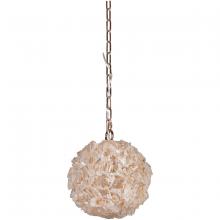  48490-GLD - Roxx 1 Light Medium Pendant in Gilded w/Quartz Crystals