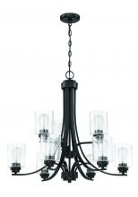  50529-FB - Bolden 9 Light Chandelier in Flat Black