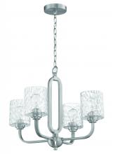  54224-BNK - Collins 4 Light Chandelier in Brushed Polished Nickel