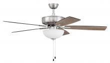  P211BNK5-52DWGWN - 52" Pro Plus 211 in Brushed Polished Nickel w/ Drifwood/Grey Walnut Blades