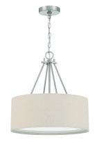  56593-BNK - Duke 3 Light 18" Pendant in Brushed Polished Nickel