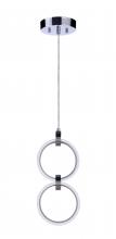  59392-CH-LED - Context 2 Light LED Pendant in Chrome