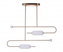  53874-SB-LED - Tuli LED Island in Satin Brass