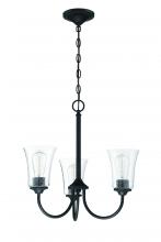  50423-FB - Gwyneth 3 Light Chandelier in Flat Black