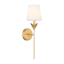 Crystorama 531-OP-GA - Broche 6'' Antique Gold Sconce