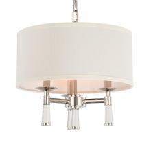  8863-PN - Baxter 3 Light Polished Nickel Chandelier