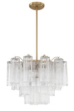  ADD-306-AG-CL - Addis 6 Light Aged Brass Chandelier