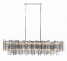  ADD-317-CH-SM - Addis 14 Light Polished Chrome Linear Chandelier