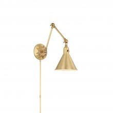  MOR-8801-AG - Morgan 1 Light Aged Brass Task Sconce