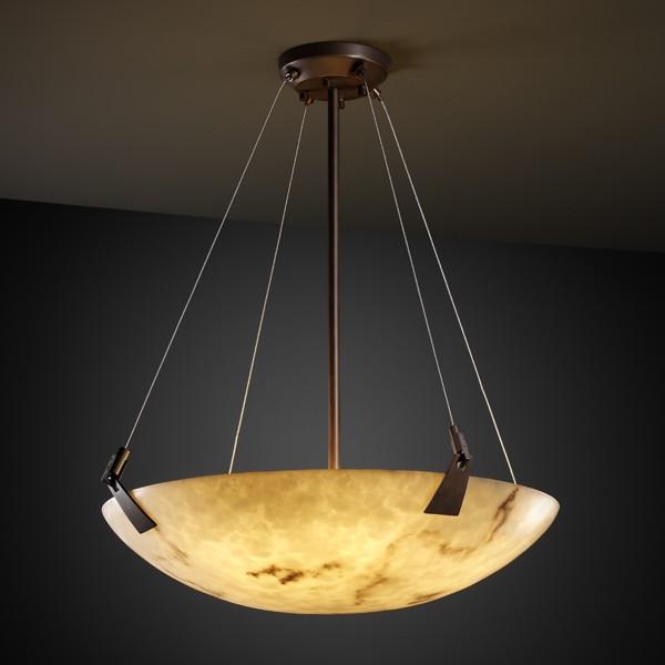 18" LED Pendant Bowl w/ Tapered Clips