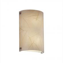  3FRM-5541-LEAF-MBLK - Finials Cylinder Wall Sconce (ADA)