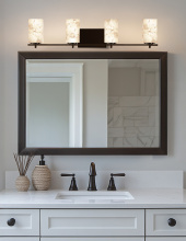 Justice Design Group (Yellow) ALR-8444-15-DBRZ - Era 4-Light Bath Bar
