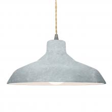 Justice Design Group (Yellow) CER-6265-CONC-NCKL-BEIG-TWST - Large Loft 1-Light Pendant