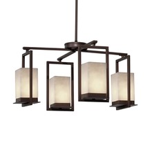 Justice Design Group (Yellow) CLD-7510W-DBRZ - Laguna 4-Light LED Outdoor Chandelier