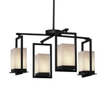 Justice Design Group (Yellow) CLD-7510W-MBLK - Laguna 4-Light LED Outdoor Chandelier