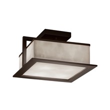 Justice Design Group (Yellow) CLD-7517W-DBRZ - Laguna 12" LED Outdoor Flush-Mount