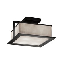 Justice Design Group (Yellow) CLD-7517W-MBLK - Laguna 12" LED Outdoor Flush-Mount