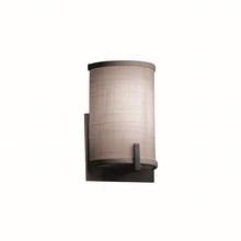Justice Design Group (Yellow) FAB-5531-GRAY-MBLK - Century ADA 1-Light Wall Sconce