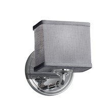 Justice Design Group (Yellow) FAB-8467-55-GRAY-CROM - Bronx ADA 1-Light Wall Sconce