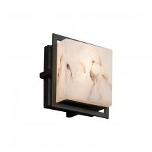 Justice Design Group (Yellow) FAL-7561W-MBLK - Avalon Square ADA Outdoor/Indoor LED Wall Sconce