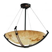 Justice Design Group (Yellow) FAL-9729-35-DBRZ - 60" Pendant Bowl w/ Crossbar