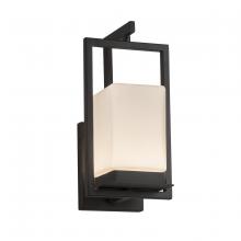 Justice Design Group (Yellow) FSN-7511W-OPAL-MBLK - Laguna 1-Light LED Outdoor Wall Sconce