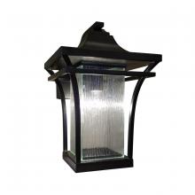 Justice Design Group (Yellow) FSN-7521W-RAIN-MBLK - Summit Small 1-Light LED Outdoor Wall Sconce