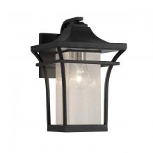Justice Design Group (Yellow) FSN-7521W-SEED-MBLK - Summit Small 1-Light LED Outdoor Wall Sconce