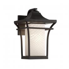 Justice Design Group (Yellow) FSN-7521W-WEVE-DBRZ - Summit Small 1-Light LED Outdoor Wall Sconce