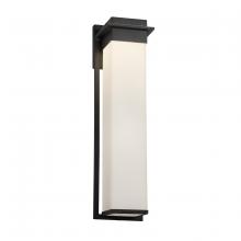 Justice Design Group (Yellow) FSN-7545W-OPAL-MBLK - Pacific 24" LED Outdoor Wall Sconce