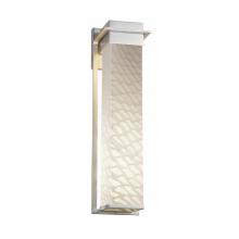 Justice Design Group (Yellow) FSN-7545W-WEVE-NCKL - Pacific 24" LED Outdoor Wall Sconce